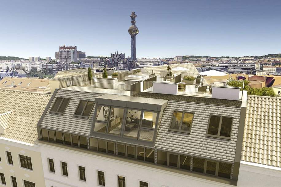 Baubewilligtes PROJEKT - ROHDACHBODEN MIT ENTWICKLUNGSPOTENZIAL, Wohnung-kauf, 990.000,€, 1200 Wien 20., Brigittenau