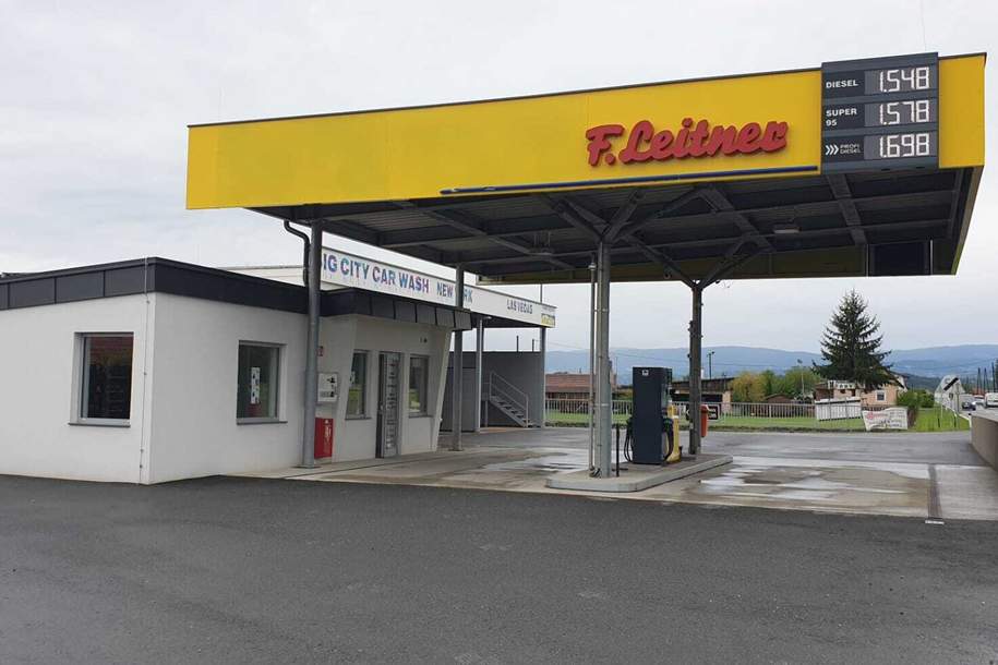 SUPER CHANCE! Modernisierte Tankstelle mit Waschanlage &amp; Snackbereich – Perfekte Lage, großes Potenzial!, Gewerbeobjekt-kauf, 8443 Leibnitz