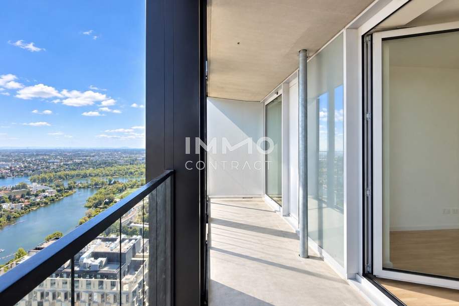Erstbezug: 36. Etage mit Weitblick - DC2 Tower: SKY RESIDENCES, Wohnung-miete, 1.100,00,€, 1220 Wien 22., Donaustadt