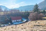 Schöner Ausblick in die Berge - Hanglage !