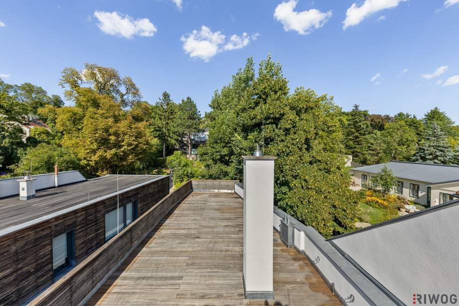 Grünes Domizil im Herzen von Grinzing - inklusive 90m² Dachterrasse und separater Büroeinheit I Praxis, Wohnung-kauf, 1.890.000,€, 1190 Wien 19., Döbling