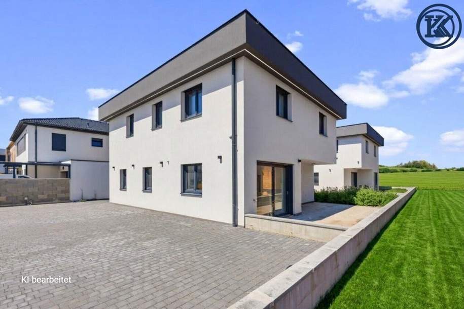 Modernes Einfamilienhaus mit Smart-Home-Technologie in Unterbrunn – Erstbezug, nur 10 Minuten zur Schnellbahn, Haus-kauf, 475.000,€, 2284 Gänserndorf