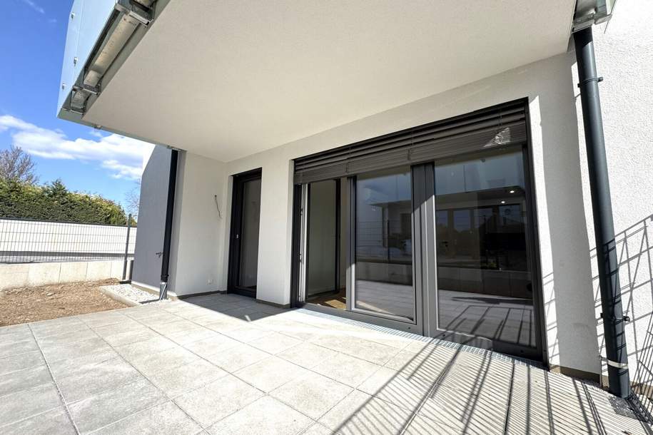 Blumengasse - ERSTBEZUG | 1 Zimmer Wohnung | Terrasse &amp; Garten | zzgl. Tiefgaragenstellplatz | Top D6, Wohnung-miete, 657,30,€, 2700 Wiener Neustadt(Stadt)