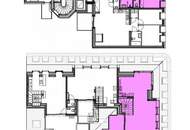 ERSTBEZUG ! Exklusives 148 m² Dachwohnung mit 3 Terrassen in generalsaniertem Gebäude (Top 21)