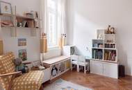 Balkon-Altbauwohnung 3 Zi und 21m² Balkon in Hofruhelage