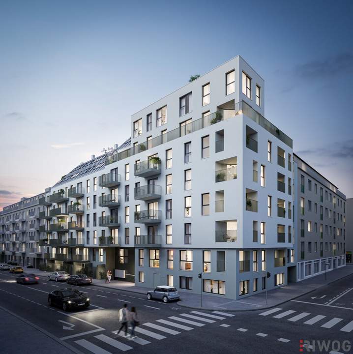 PROVISIONSFREI | Erstbezug | 2-Zimmer Neubau mit Balkon | Fernwärme | TG-Stellplatz optional | Nachhaltiges Wohnbauprojekt