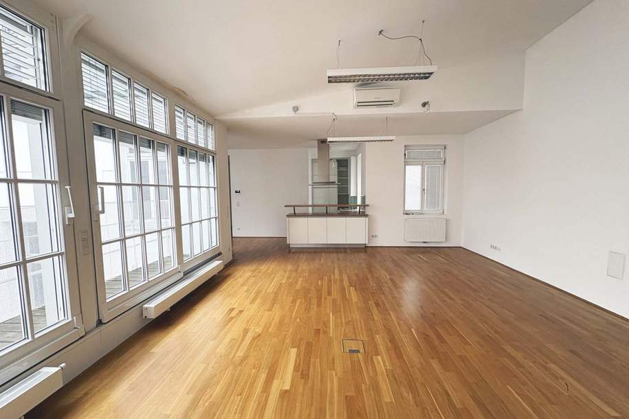 Klimatisierte Loft Wohnung mit Terrasse - Top Lage am Stubenring, Wohnung-miete, 1.393,92,€, 1010 Wien 1., Innere Stadt