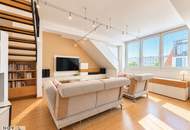 Über den Dächern der Josefstadt – exklusive Dachgeschossresidenz mit Galerie, Dachterrasse & 2 Garagen!