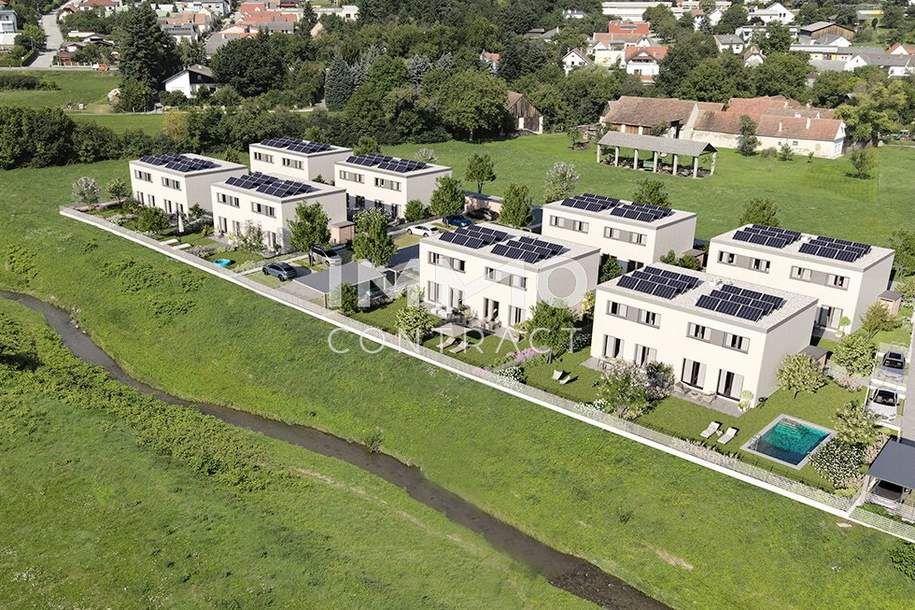 Naturnah Wohnen am Stoober Bach - Moderne Doppelhaushälfte mit Mietkauf-Option, Haus-miete, 938,39,€, 7344 Oberpullendorf