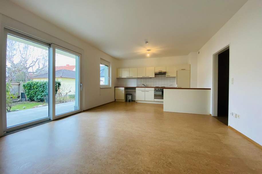 BETREUBARES WOHNEN: Schöne Gartenwohnung mit Terrasse und Tiefgarage!, Wohnung-miete, 775,00,€, 2821 Wiener Neustadt(Land)