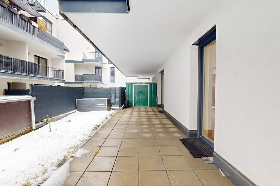 Terrasse. Garten. Ruhe. 3 Zimmer inkl. Tiefgaragenplatz, Wohnung-kauf, 350.000,€, 1220 Wien 22., Donaustadt