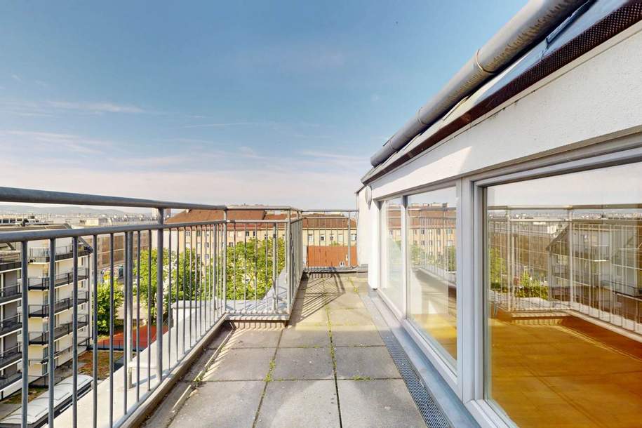 Sonnenuntergänge mit Wienerberg-Blick – Ihre 2-Zimmer-Dachgeschosswohnung mit Terrasse, Wohnung-kauf, 269.000,€, 1100 Wien 10., Favoriten