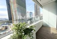 Wunderbares Studio (Neubau, Erstbezug) mit Top-Aussicht Neue Donau: Gym, Spa, Pool, Lounges im Haus