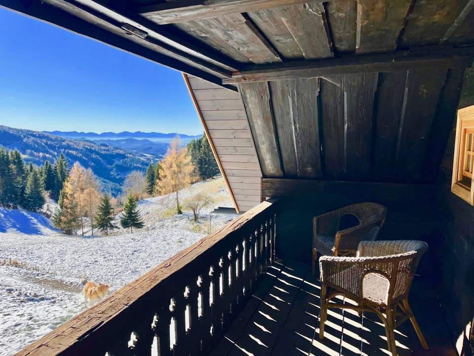 Urige Berghütte Nähe Schi- und Erholungsgebiet Klippitztörl