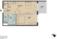 Helle-2-Zimmer Wohnung mit Balkon und Fußbodenheizung in 1200 Wien, nur €899!