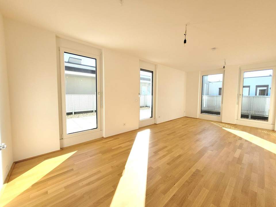 2-Zimmer Dachgeschoßwohnung mit großer Terrasse - Erstbezug!