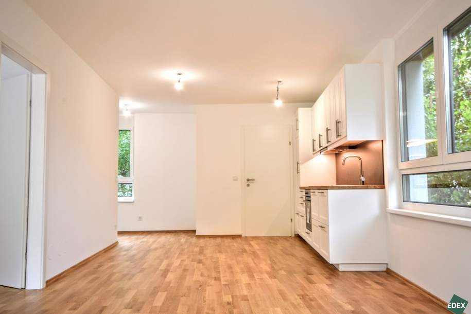 Helle 2-Zimmer Wohnung mit Klimaanlage, kleinen Garten und Garage sowie 200m von U-Bahn-Station Zippererstrasse, Wohnung-miete, 1.149,00,€, 1110 Wien 11., Simmering