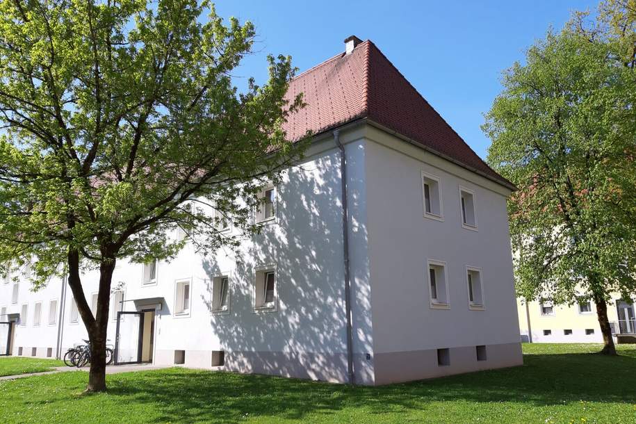 Der perfekte Neustart: hervorragende Lage zum kleinen Preis! Helle Single-Wohnung mit idealer Raumaufteilung am grünen Stadtrand in Steyr Münichholz!, Wohnung-miete, 326,78,€, 4400 Steyr(Stadt)