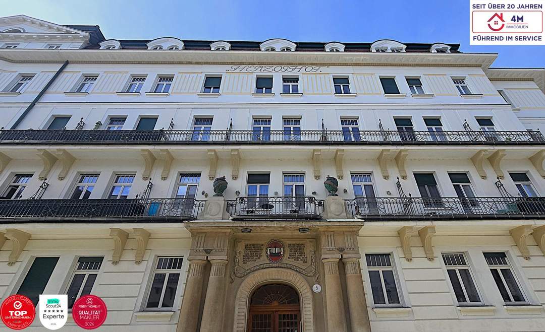 ☀️🌳💎Traumhafte 3-Zimmer-Wohnung im herrlichen Herzoghof – direkt neben dem Casino Baden!☀️🌳