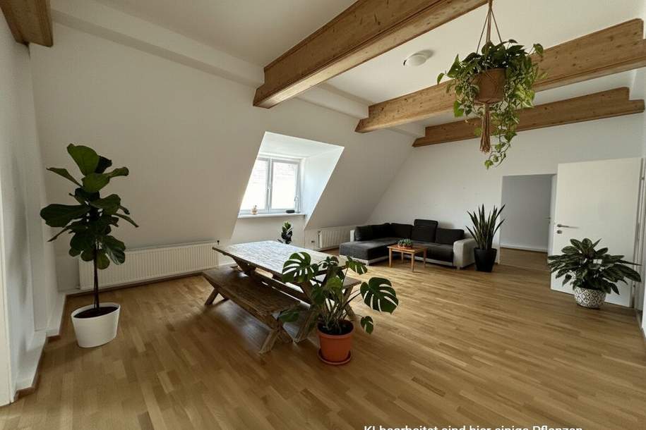 Große 5 Zimmer im frisch ausgebauten Dachgeschoss mit DG-Terrasse!, Wohnung-miete, 3.147,51,€, 1080 Wien 8., Josefstadt
