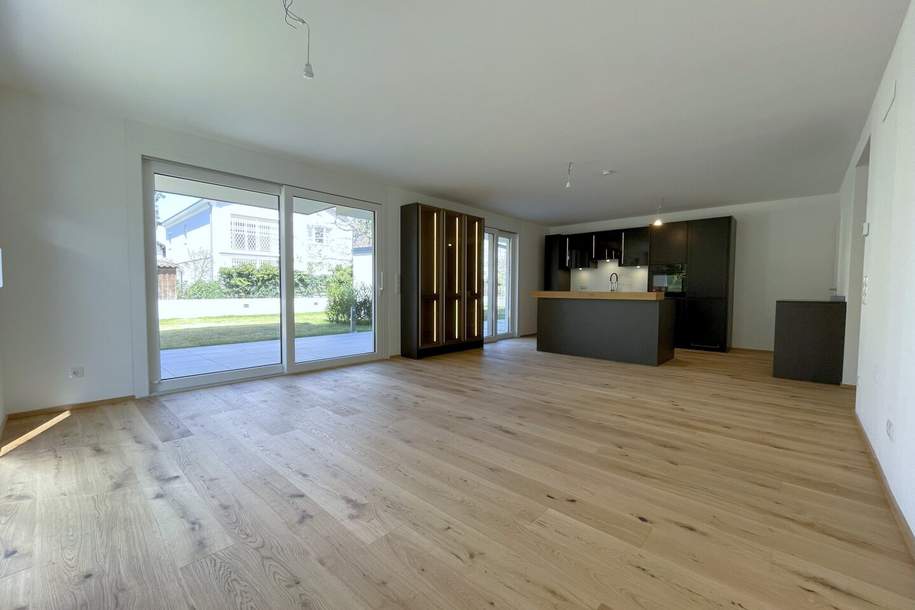 Gartenliebhaber aufgepasst: Perfekt geschnittene 4-Zimmer Neubauwohnung mit sonnigem Eigengarten und gemütlicher Terrasse! Hier lässt sich´s leben!, Wohnung-kauf, 745.000,€, 1210 Wien 21., Floridsdorf