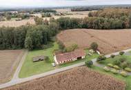Älteres Bauerngehöft mit 2,6 Hektar umliegenden Wiesen und Waldgrund - Verdoppelung möglich - alter Rohbaukeller vorhanden