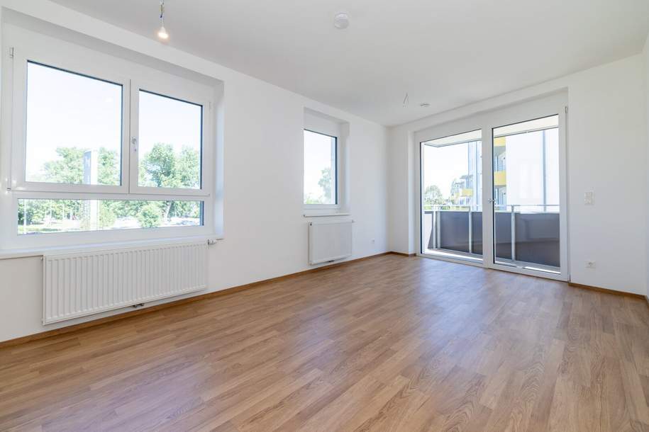 ERSTBEZUG „ein viertel grün“ in Wiener Neustadt - moderne 2 Zimmerwohnung mit Balkon, Wohnung-miete, 639,41,€, 2700 Wiener Neustadt(Stadt)