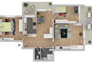 Ruhige, sonnige Aussichtslage in Hötting – stilvoll sanierte 3-Zimmer-Wohnung mit 2 Balkonen (#10453)