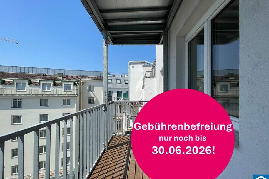 Im Dachgeschoßausbau: 3-Zimmerwohnung mit Balkon in U-Bahn-Nähe, Wohnung-kauf, 599.000,€, 1050 Wien 5., Margareten