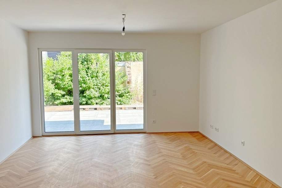 Moderne Architektur inmitten der Natur - Hochwertige 2-Zimmer Wohnung mit Garten und Terrasse!, Wohnung-kauf, 430.000,€, 1210 Wien 21., Floridsdorf