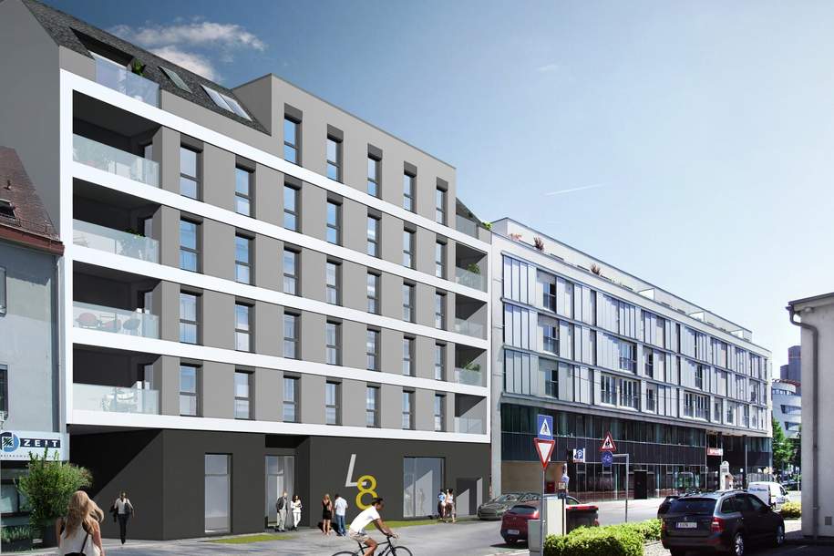 Garconniere in LInz/Urfahr mit Loggia (wohnbaugefördert), Wohnung-kauf, 199.000,€, 4040 Linz(Stadt)