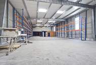 885 m2 Kalthalle mit Hochregalen und Büroeinheit * Miete netto 4,50/m2 *