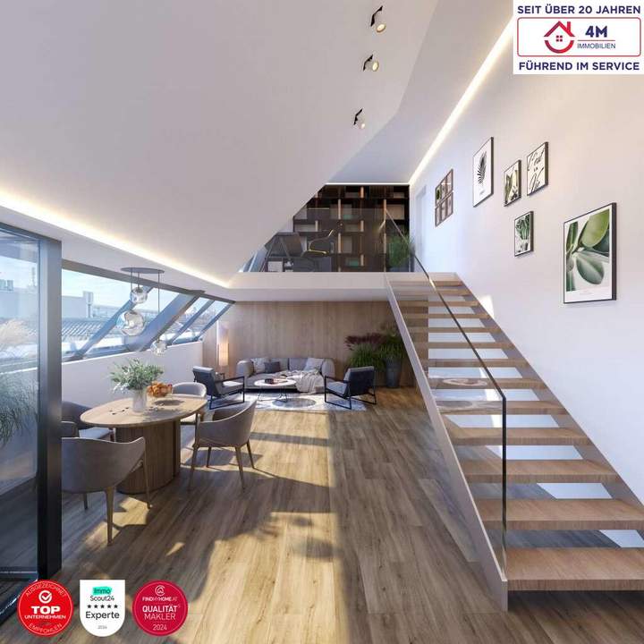 Baubewilligter Rohdachboden | Penthouse oder 2 DG Wohnungen | Lift | Dachterrasse | 1050 Wien