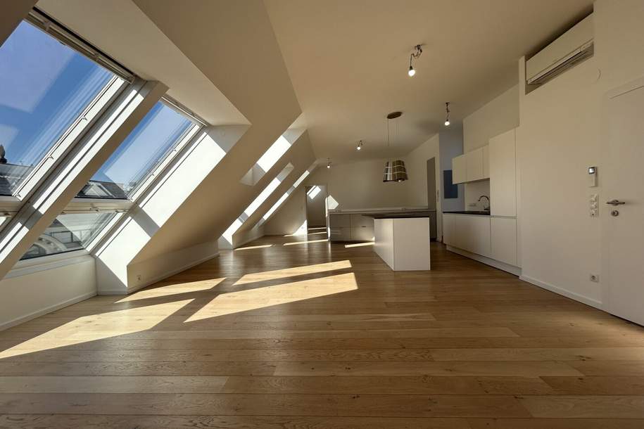 1010 Terrassentraum! Moderne und klimatisierte Dachgeschoss-Maisonette mit großzügiger Terrasse!, Wohnung-miete, 3.599,30,€, 1010 Wien 1., Innere Stadt