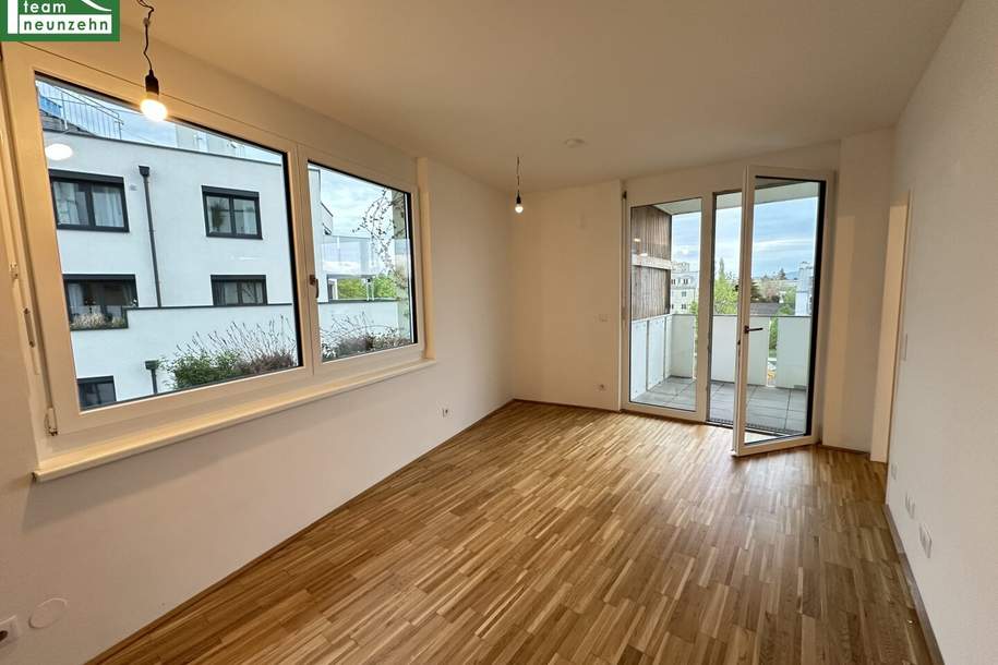 Moderne Wohnung mit Parkblick nahe S-Bahn Atzgersdorf mit Abstellraum und großem Balkon! Ab Juli 2025! FLAIR in the City!, Wohnung-miete, 826,56,€, 1230 Wien 23., Liesing