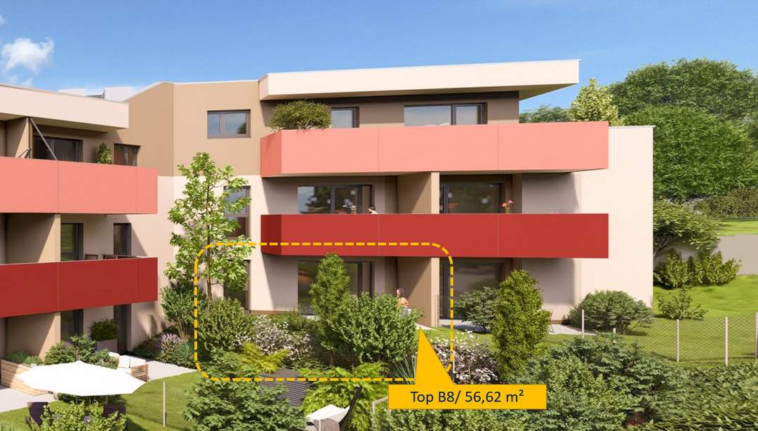 Sonnige 2Zi Gartenwohnung in den STADTTERRASSEN PEUERBACH - provisionsfrei! ** JETZT FRÜHKÄUFER-RABATT!**