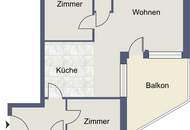 Traumhafte 3-Zimmer-Wohnung mit 2 Balkonen in Gnigl