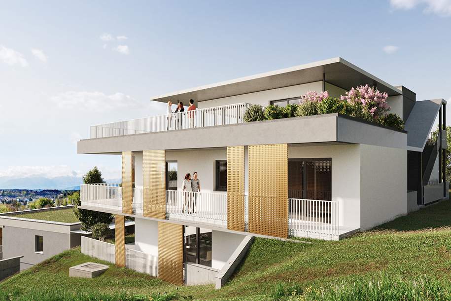Moderne 2-Zimmer Wohnung mit großzügigem Balkon - Provisionsfreier Neubau!, Wohnung-kauf, 399.000,€, 9220 Villach Land