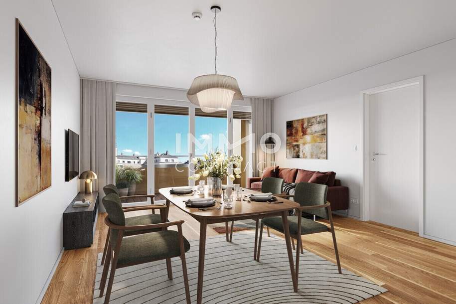 7. Floor - Directly at the main train station: Commission-free, Wohnung-kauf, 340.000,€, 1100 Wien 10., Favoriten