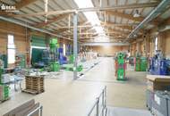 Moderne 1.620m² Lager- Produktionshalle in Autobahnnähe mit 519m² Wohn-/Bürogebäude und 273m² Keller!