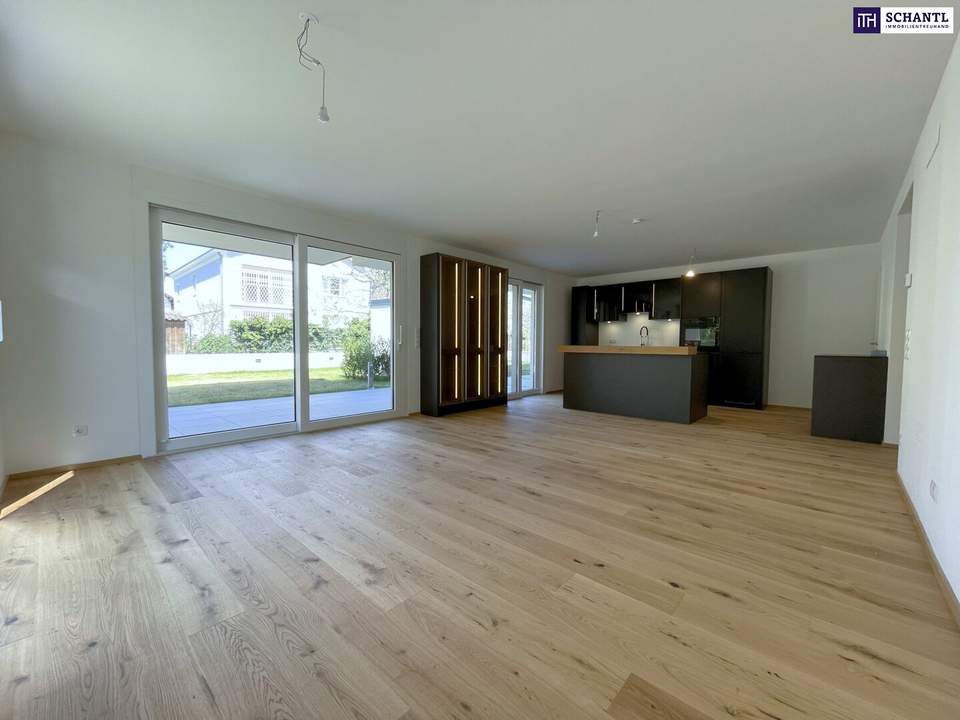Gartenliebhaber aufgepasst: Perfekt geschnittene 4-Zimmer Neubauwohnung mit sonnigem Eigengarten und gemütlicher Terrasse! Hier lässt sich´s leben!