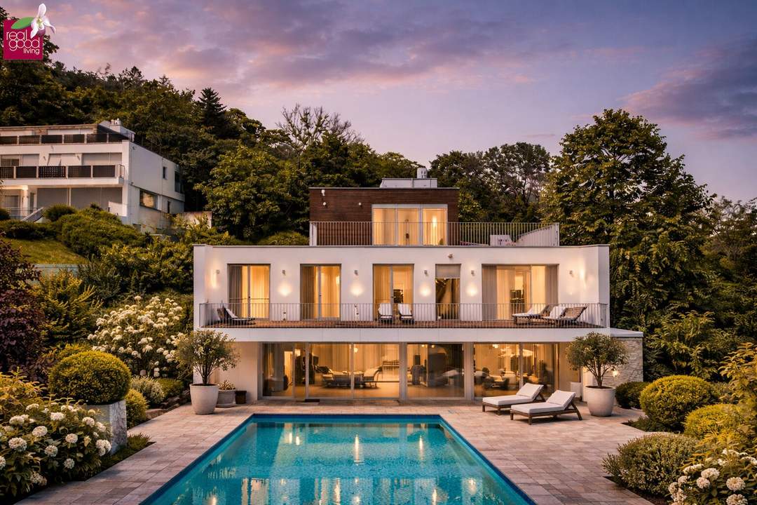 Föhrenberge Residences – Villa I - Architektonische Neubauvilla mit Pool &amp; Lift