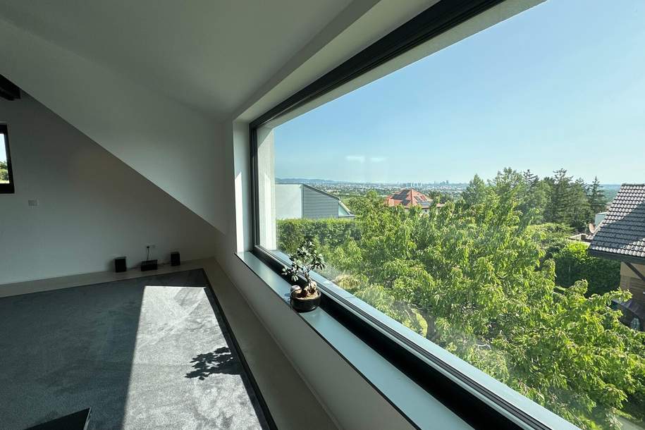 Wien liegt Ihnen zu Füßen - Sensationeller Fernblick I Moderne Villa mit Salzwasserpool, Lift und Designerküche, Haus-kauf, 1.790.100,€, 2345 Mödling