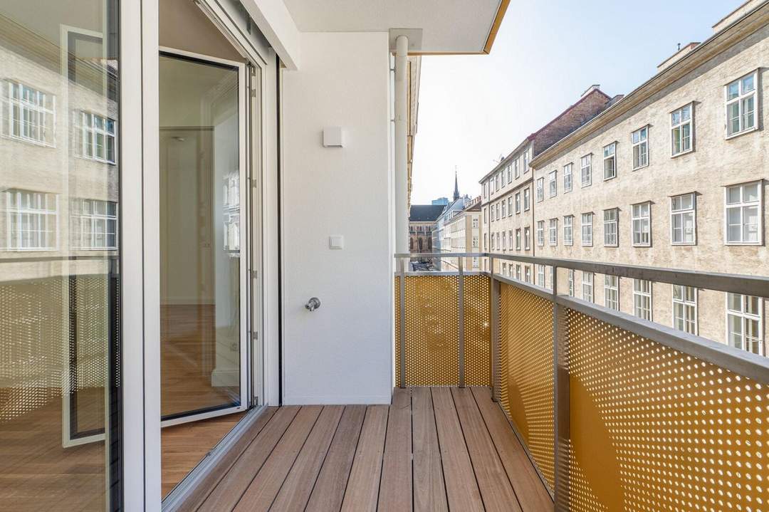 Erstbezug! Moderne 2-Zimmer-Wohnung mit Balkon nahe Donaukanal zu vermieten!