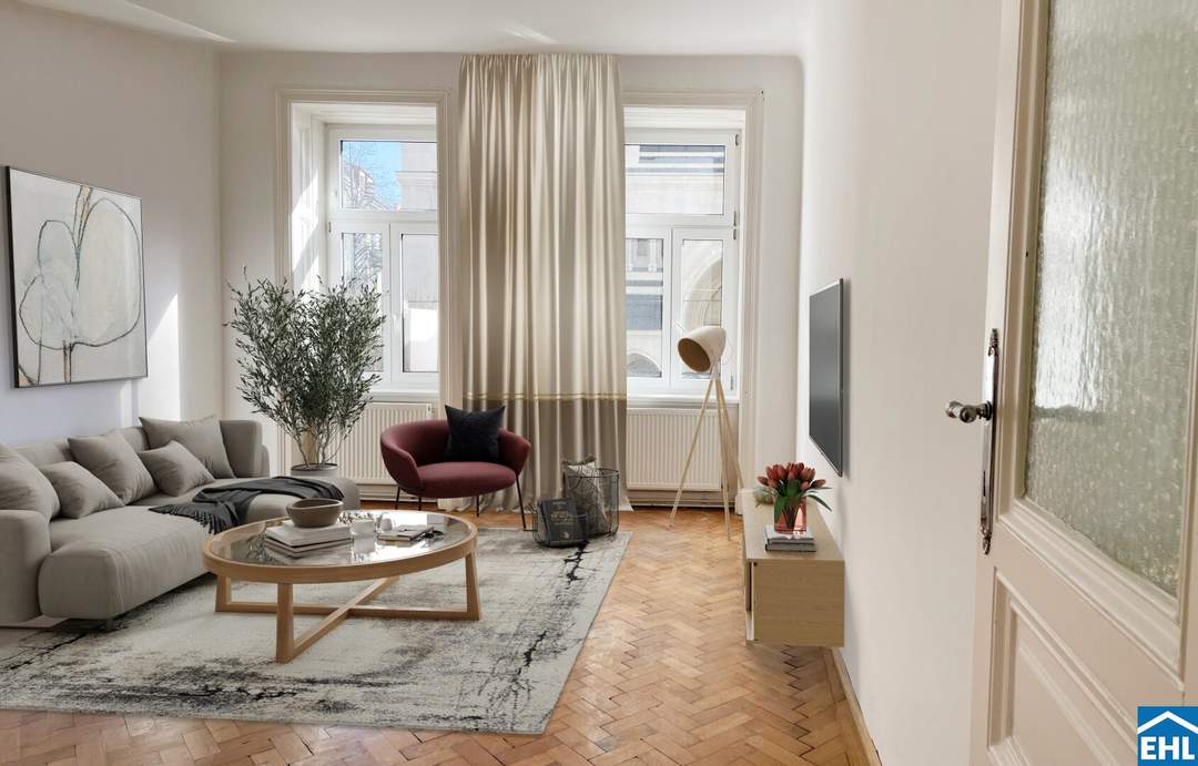 Altbaujuwel mit Blick auf die Canisiuskirche – Eleganz trifft Wiener Charme