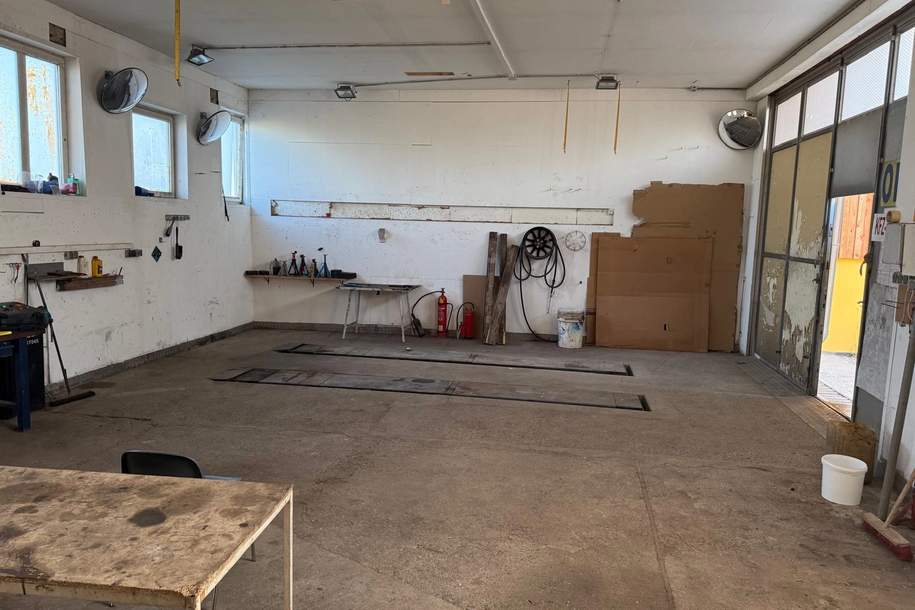 Große Werkstatt/Halle mit Hebebühne zu vermieten (Provisionsfrei), Gewerbeobjekt-miete, 1.220,00,€, 3591 Horn