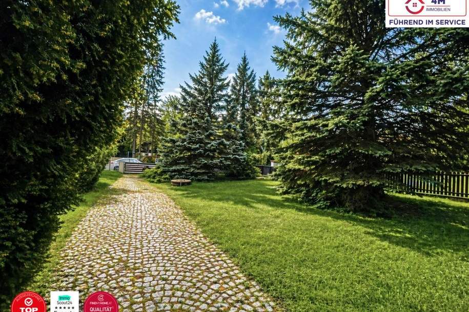 Wohnen im ruhen Hagenbrunn - Holzhaus mit ca. 2550 m2 großem Garten!, Haus-kauf, 799.000,€, 2202 Korneuburg