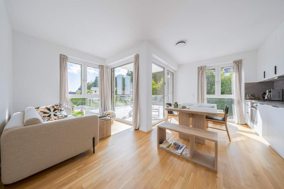 Traumhafte 2-Zimmer-Wohnung mit Panoramablick über Linz