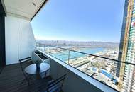 DANUBE FLATS | Möblierte 1,5-Zimmer-Wohnung mit Wienblick im 23. Stock | Fitness | Wellness | Pool