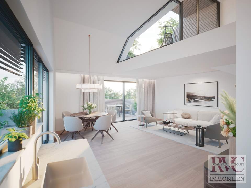 Exklusive Villenhälfte (H18C) mit Dachterrasse und traumhaftem Panoramablick in Premiumlage!